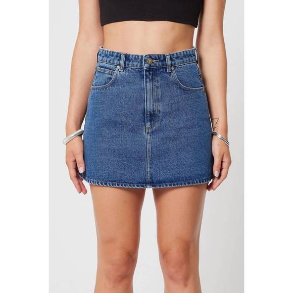 NEW ABRAND JEANS aline skirt in reese wash